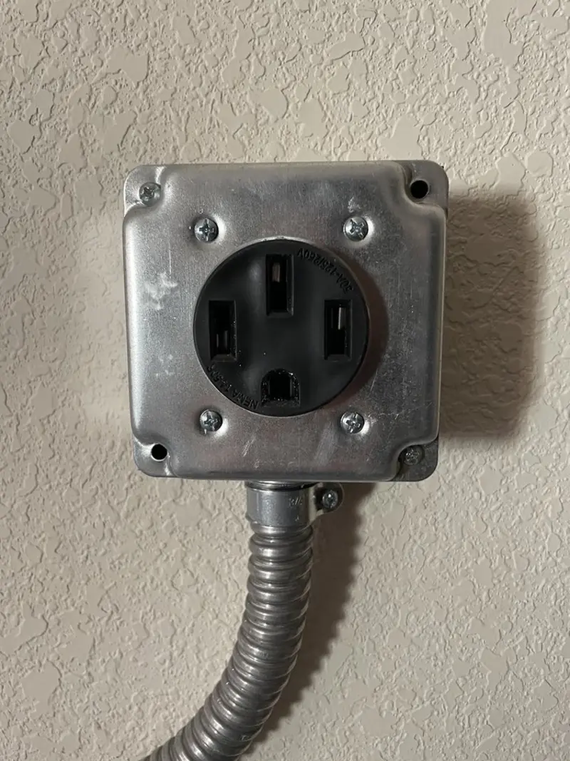 NEMA 14-50 outlet installed for Electrical Panel Upgrade in Hawaiian Gardens